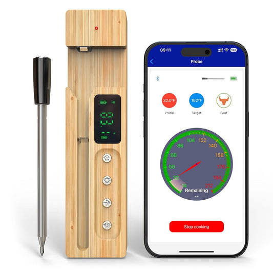 AWLKIM Smart Wireless Meat Thermometer - Bluetooth & App-Enabled