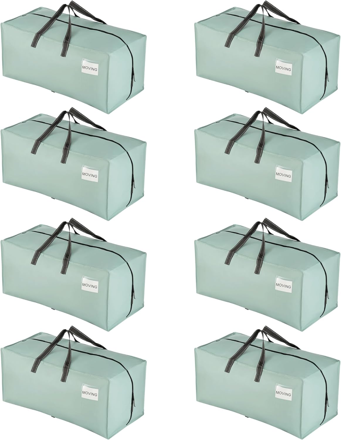 VENO 8 Pack Heavy Duty Moving Bags with Backpack Straps