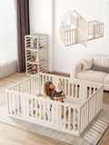 VBABY Baby Playpen 12-Panel Large Playyard - Secure, Convertible Play