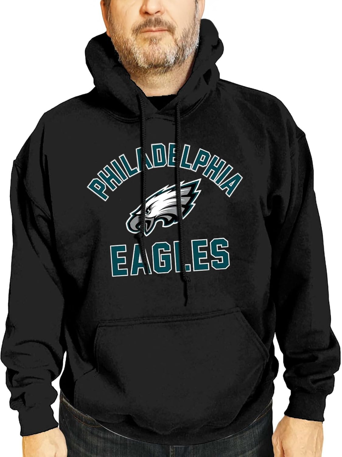 NFL Adult Gameday Hooded Sweatshirt for Philadelphia Eagles Fans