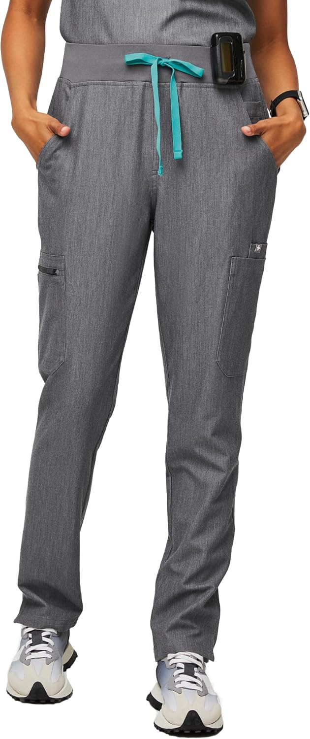 FIGS YOLA High Waisted Skinny Scrub Pants for Women Comfort