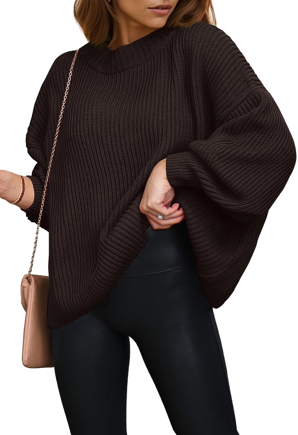 Oversized Chunky Knitted Pullover Sweater for Women 2025