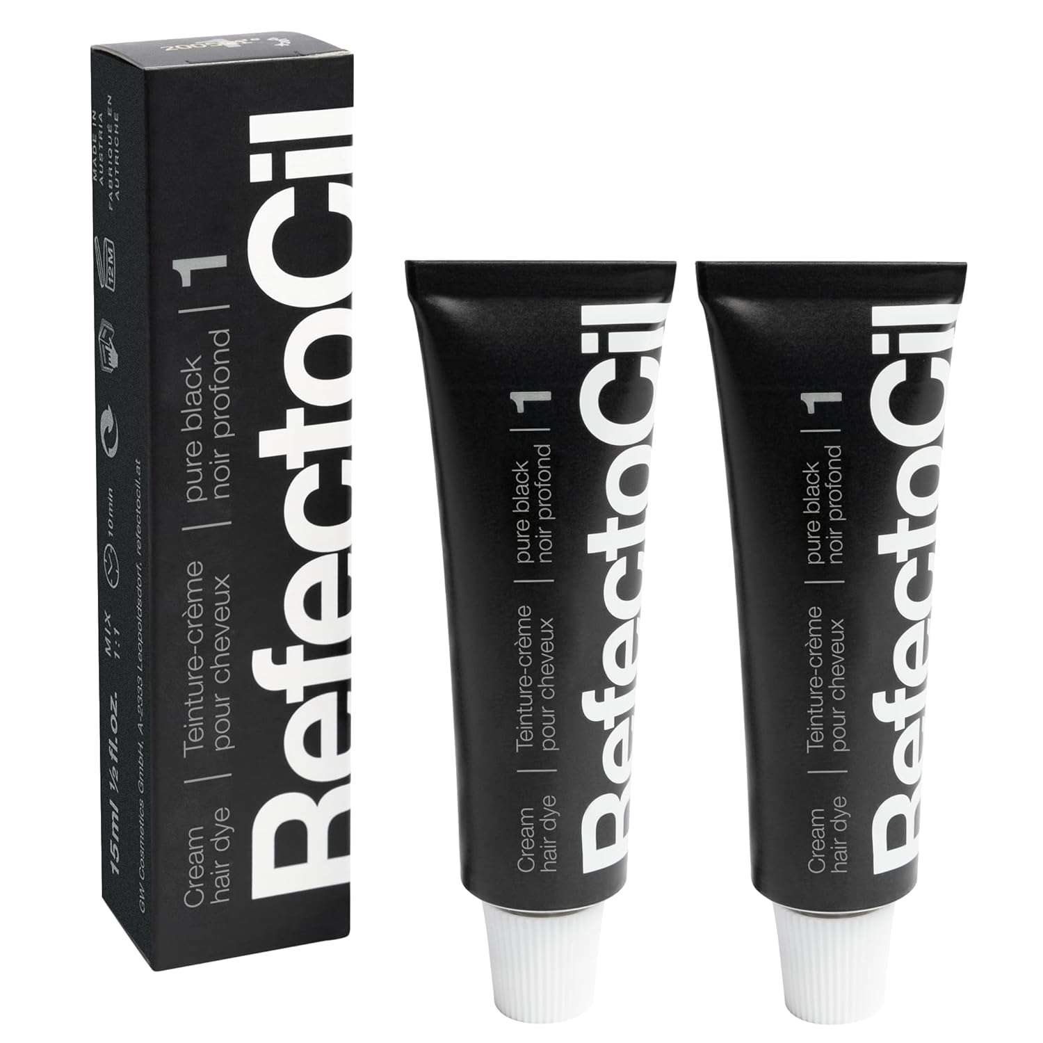 RefectoCil Cream Hair Dye 2-Pack for Long-Lasting Color