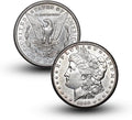 Antique 1892 S Morgan Silver Dollar Coins - Handcrafted Reproduction