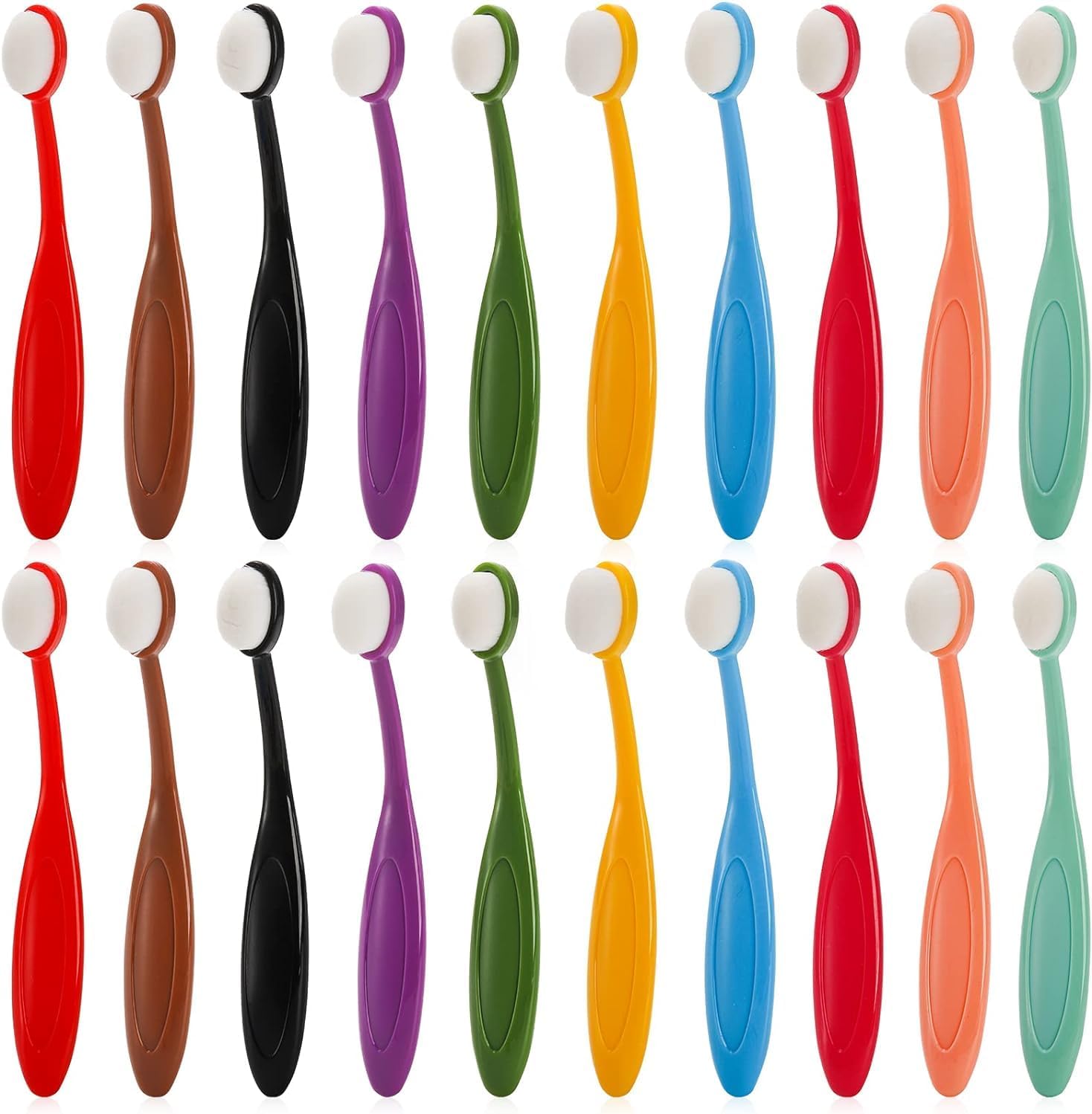 Colorful 20 Pack Mini Ink Blending Brushes Set for Crafting