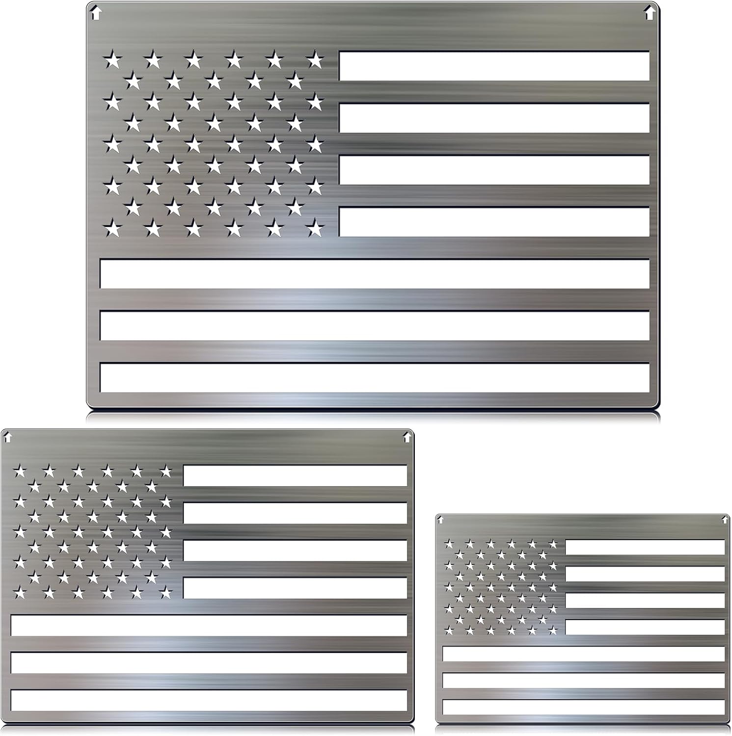 Stainless Steel 50 Star American Flag Stencil Template for Crafts