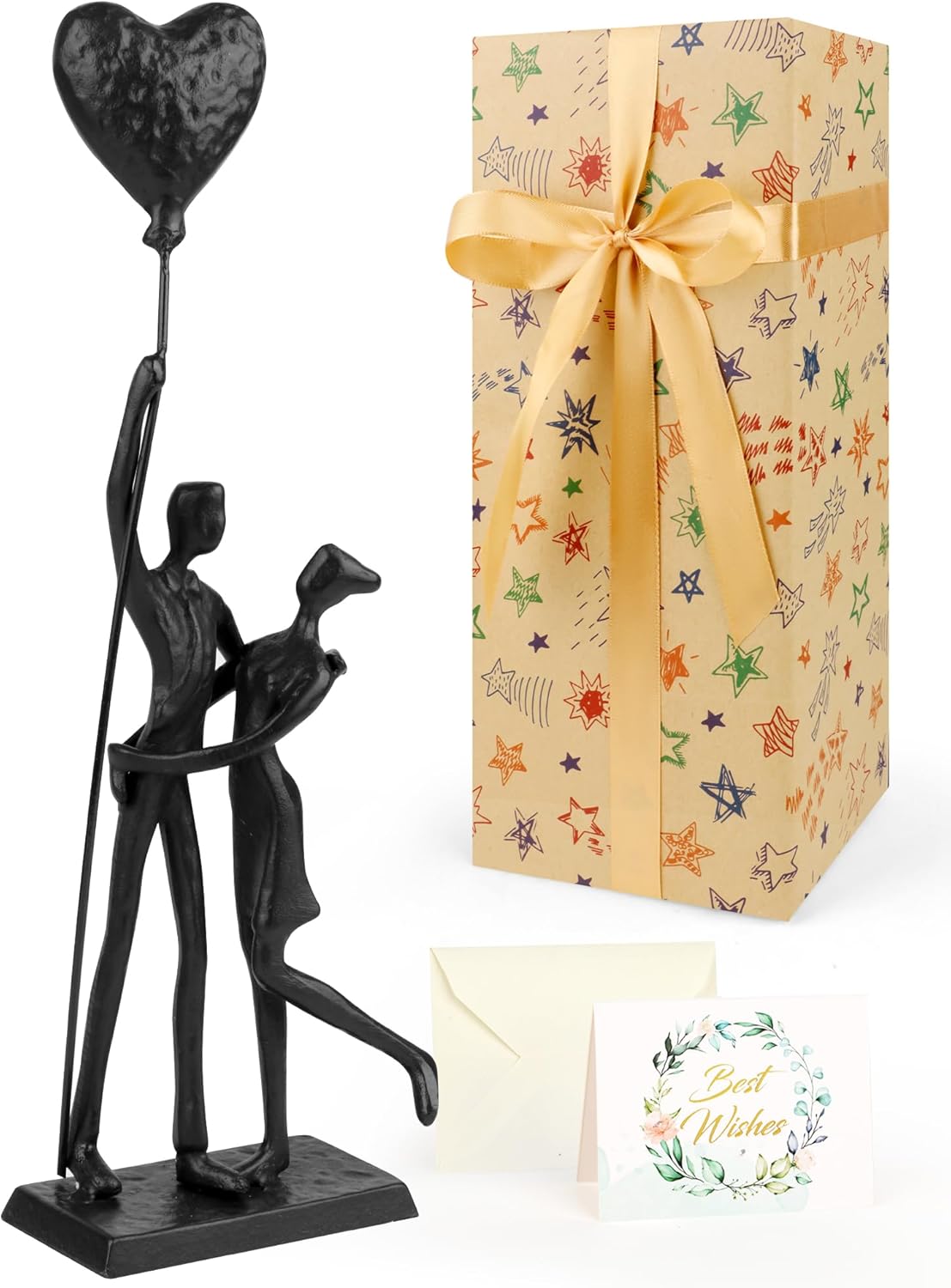 Wedding Gifts for Couples 2025 - Romantic Iron Sculpture Set