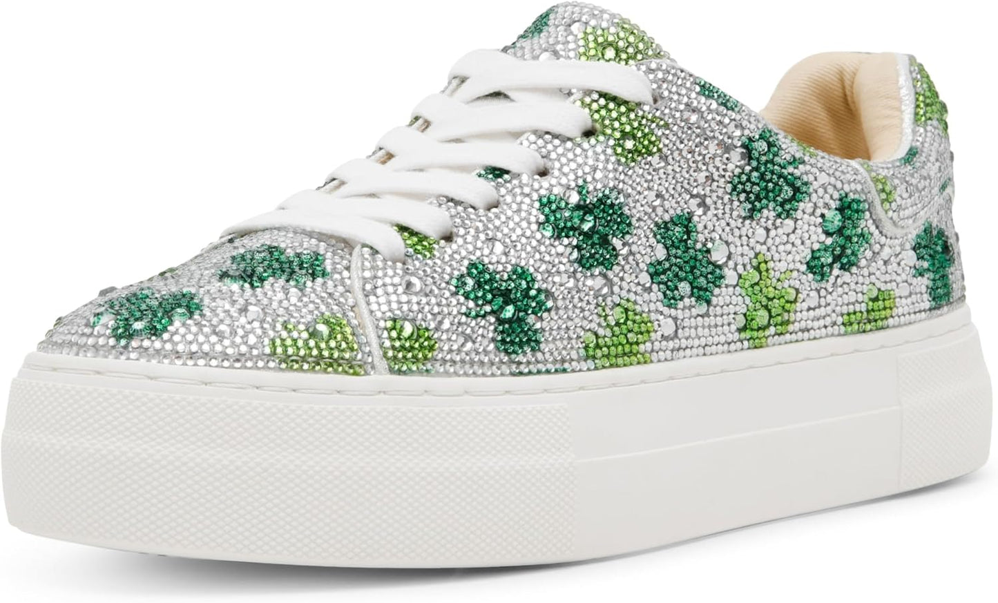 Betsey Johnson Women's Sidny Sneaker with Rhinestone Details