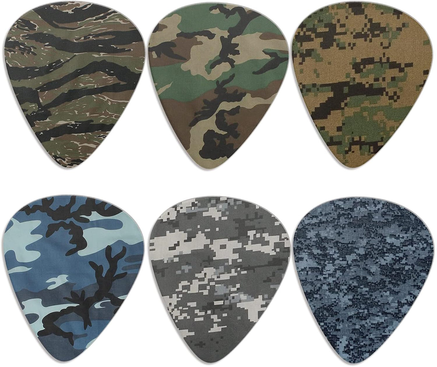 KEIAHUAN Camo Guitar Picks - Gift Set for Musicians