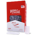Wobble Wedges Flexible Plastic Shims - Clear 300-Pack for Leveling