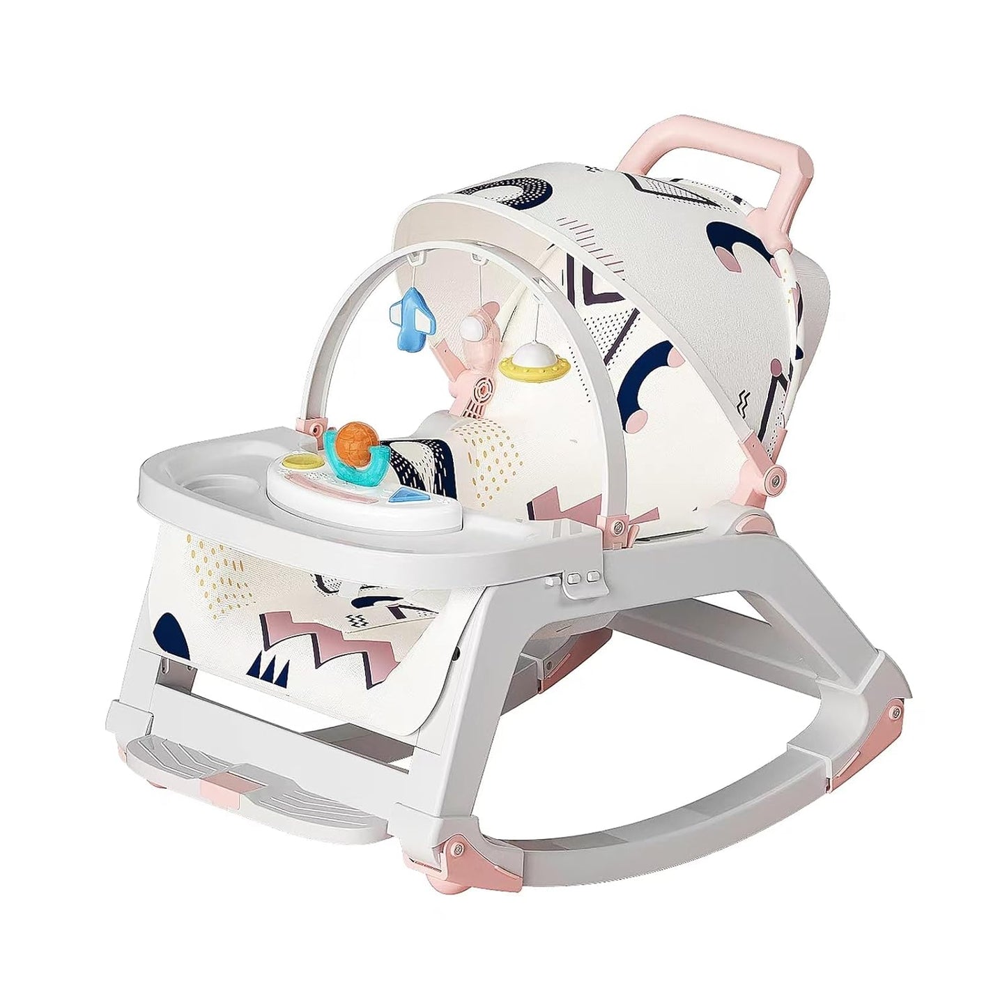 3-in-1 Baby Bouncer & Walker with Canopy - Versatile and Portable!