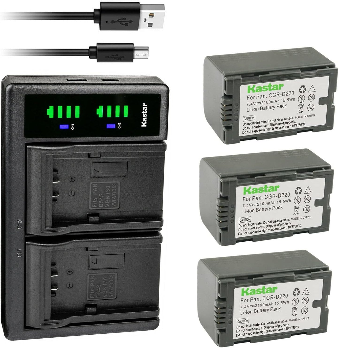 Kastar 3-Pack CGR-D16S Battery and LTD2 USB Charger Review