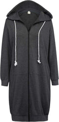 GRACE KARIN Women's Casual Zip up Hoodies Tunic Sweatshirt - Versatile