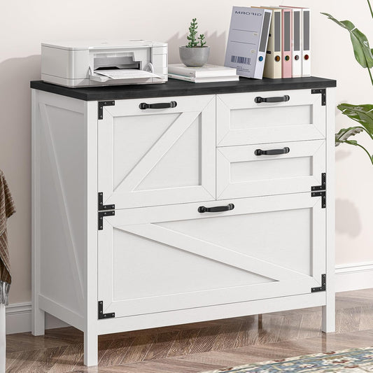 Spacious Farmhouse File Cabinet for Home Office Organization