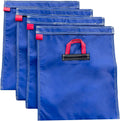 Durable Vinyl Sand Bags 4-Pack - Heavy Duty 50 lb Anchors