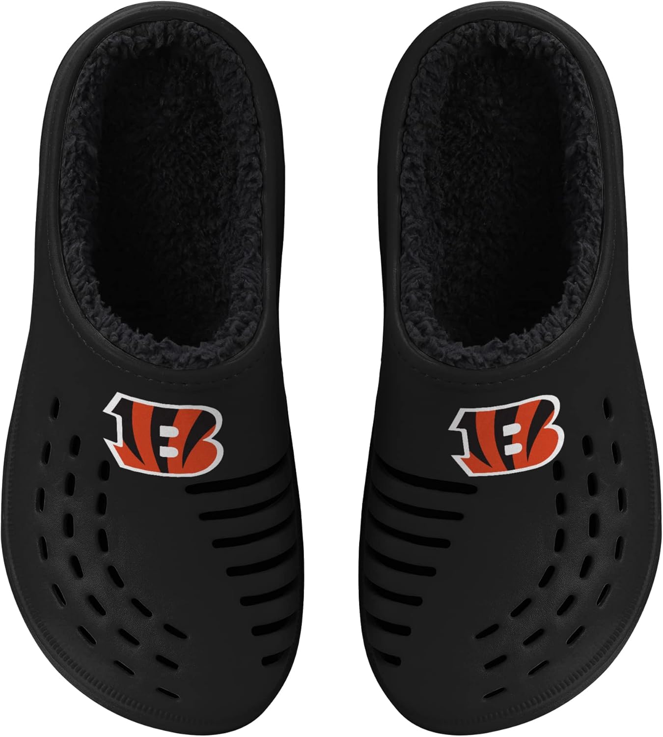 FOCO Men's NFL Sherpa Lined Big Logo Clog for Ultimate Comfort