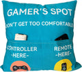 Gamer Gifts Pocket Design Throw Pillow Cover 18 x 18 in - Cute Gaming