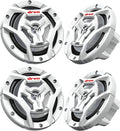 JVC 2 Pairs CS-DR6201MW Marine Speaker 6.5 in 2-Way White - Durable