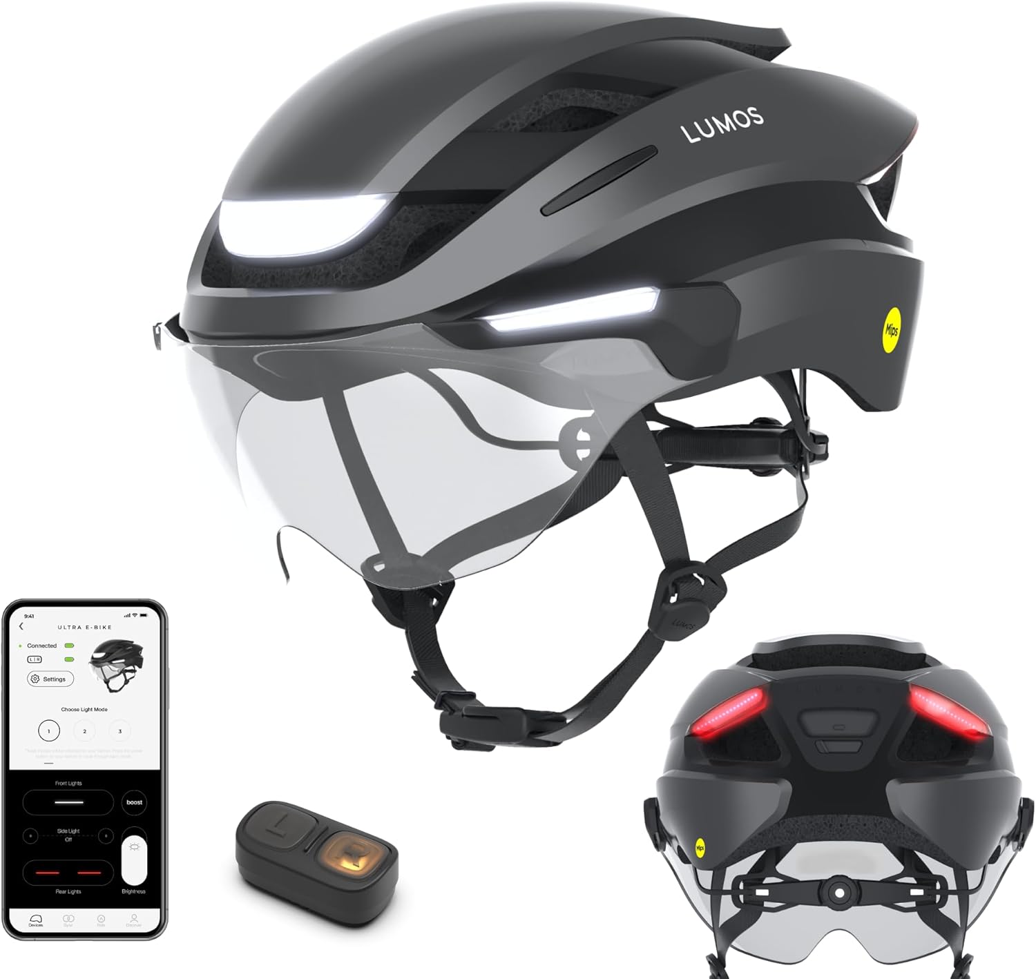 Lumos Ultra E-Bike Smart Helmet with LED Lights and MIPS Safety