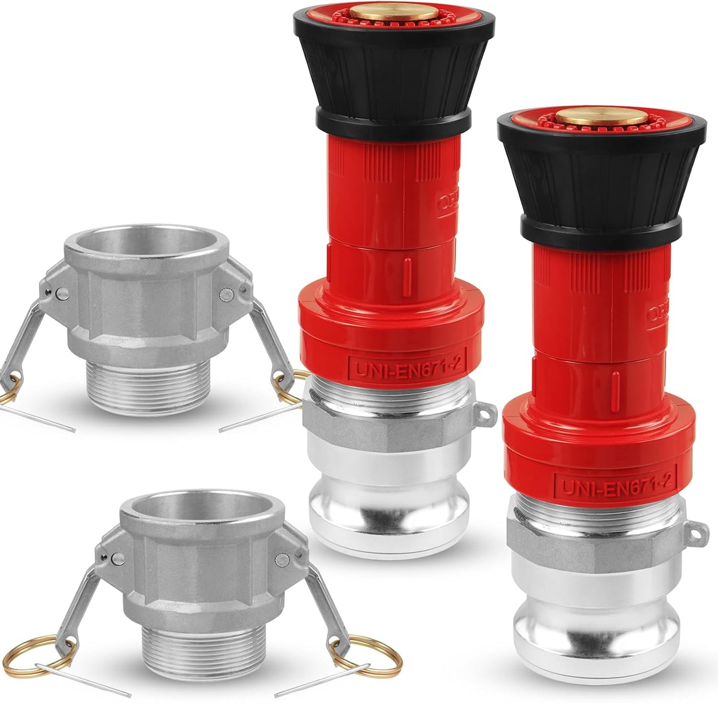 NOVINO Fire Hose Nozzle 2 inch NPSH Heavy-Duty Equipment
