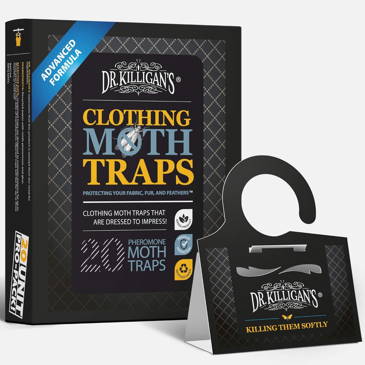 Dr. Killigan's Premium Double Potent Moth Traps for Clothes