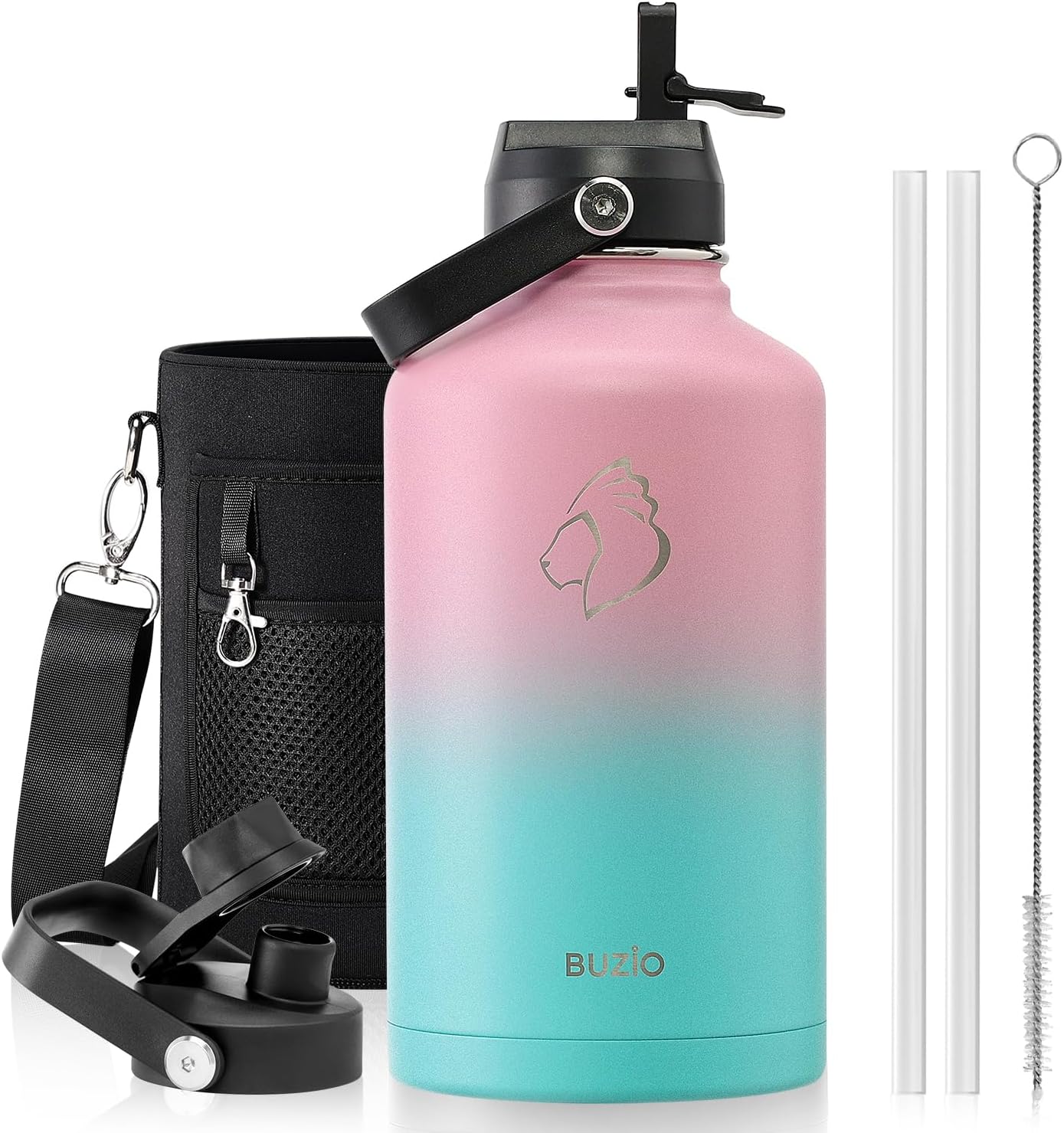 BUZIO 64oz Vacuum Insulated Stainless Steel Water Bottle Review