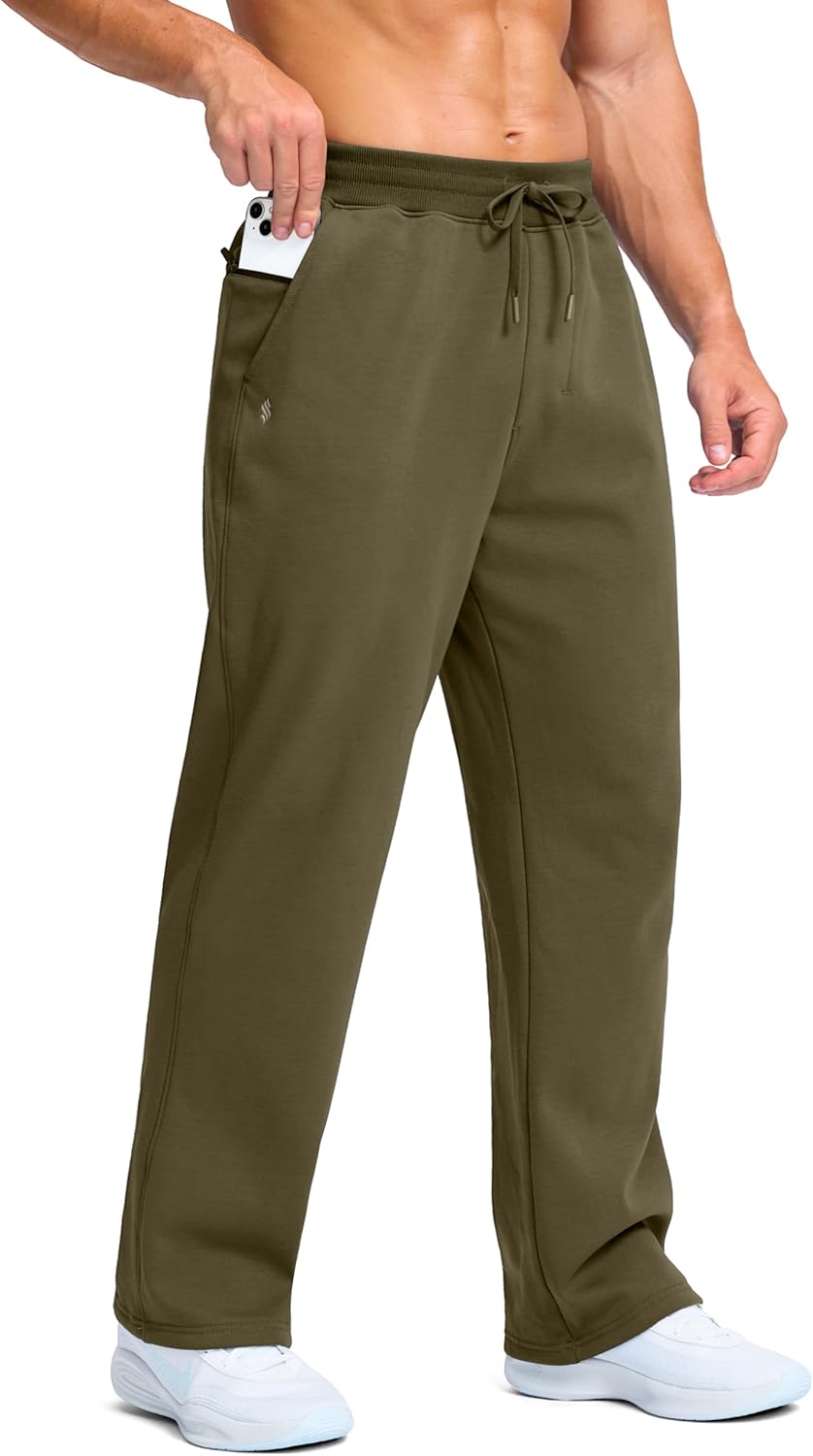 Soothfeel Men's Fleece Sweatpants for Ultimate Winter Comfort