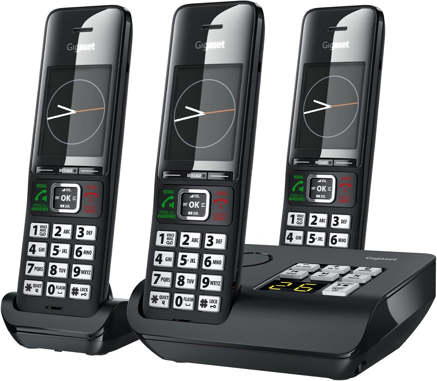 Gigaset Comfort 552A Trio - Elegant Cordless Phones Set