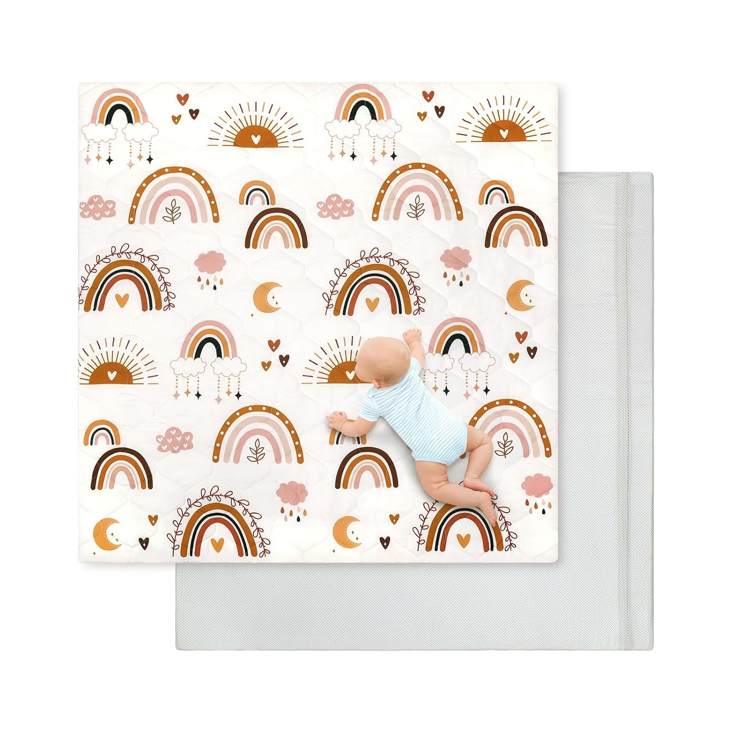 Baby Play Mat with Extra Thick Foam for Tummy Time Fun
