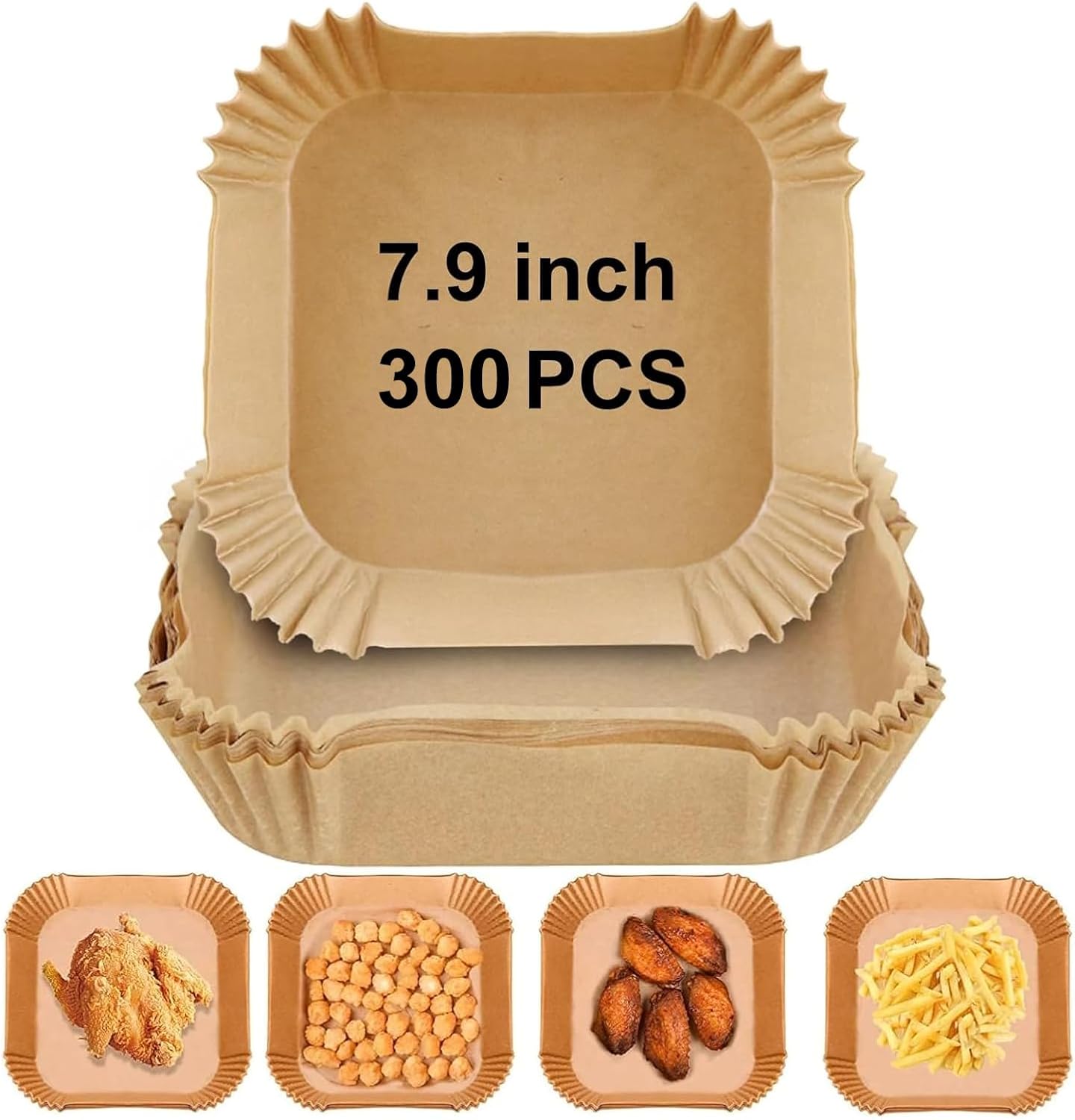 Non-Stick Air Fryer Liners by Yenmoz - 300 PCS