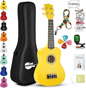Soprano Ukulele Beginner Kit for Kids and Adults - 21 Inch