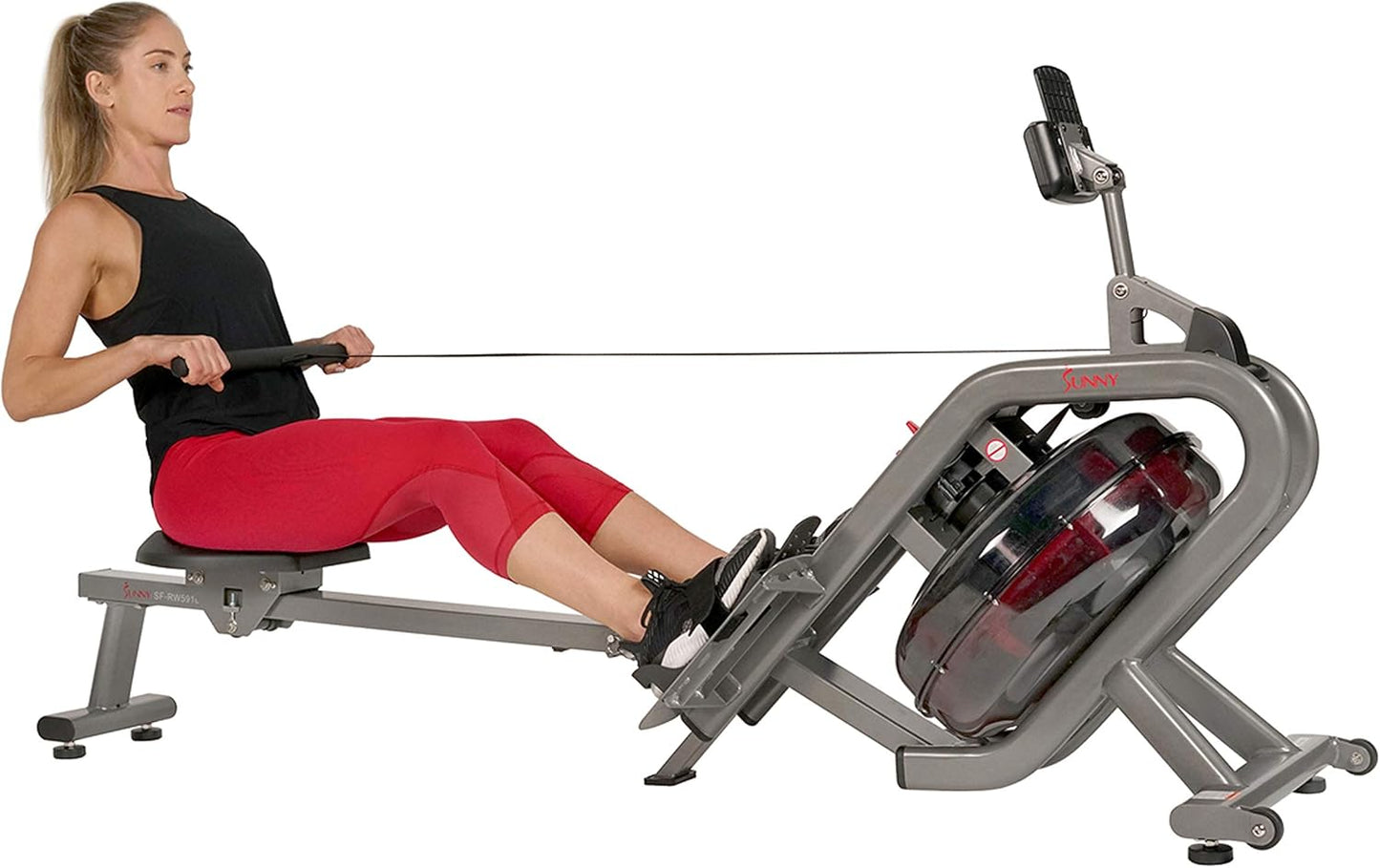 Elite Water Rowing Machine, Dynamic Resistance, Full-Body Workout