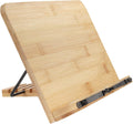 Universal Bamboo Book Stand for Tablets, Cookbooks, and More