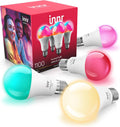 innr Zigbee A19 Smart Bulb 4-Pack - Bright Color LED, Dimmable