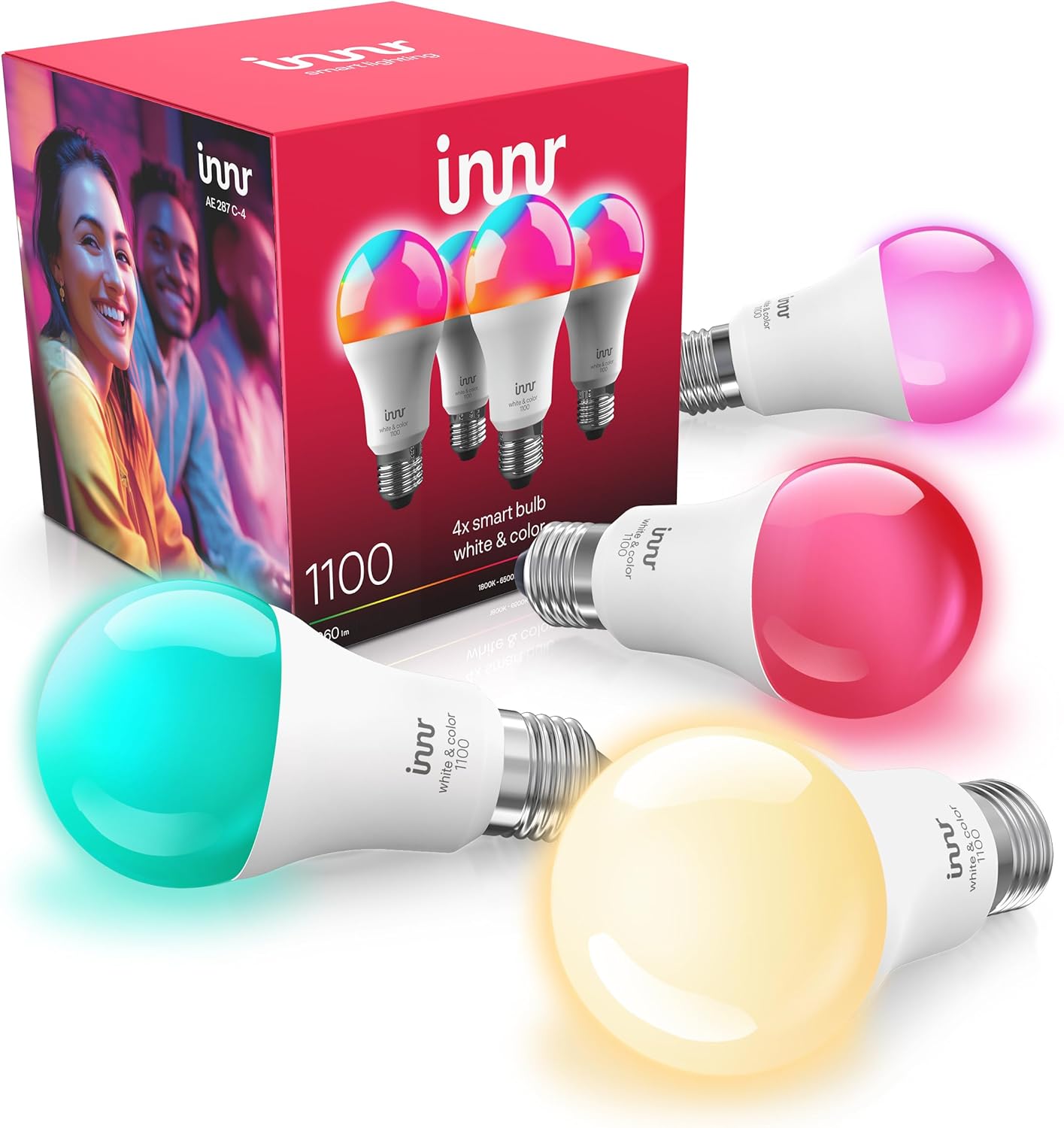 Innr Zigbee A19 Smart Bulb: Bright, Color Changing LED Light