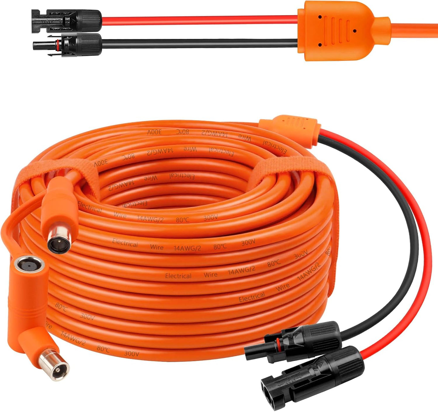 Solar to DC 8mm Charge Extension Cable 50FT for Power Stations