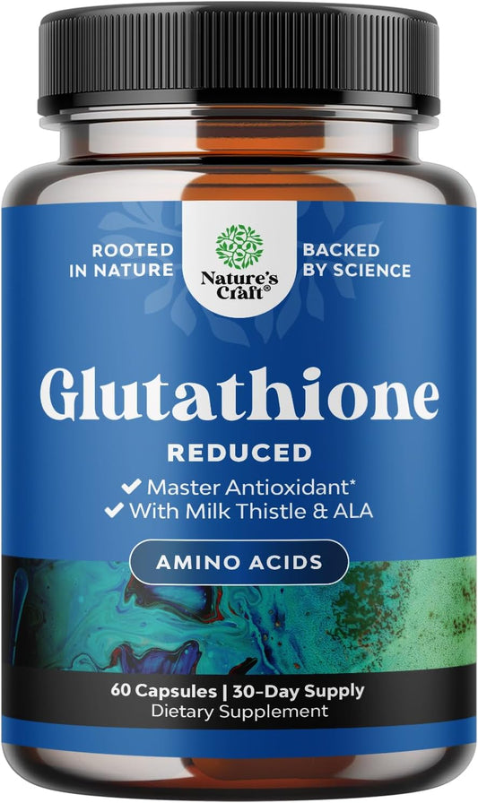 Reduced Glutathione Supplement with Milk Thistle for Radiance