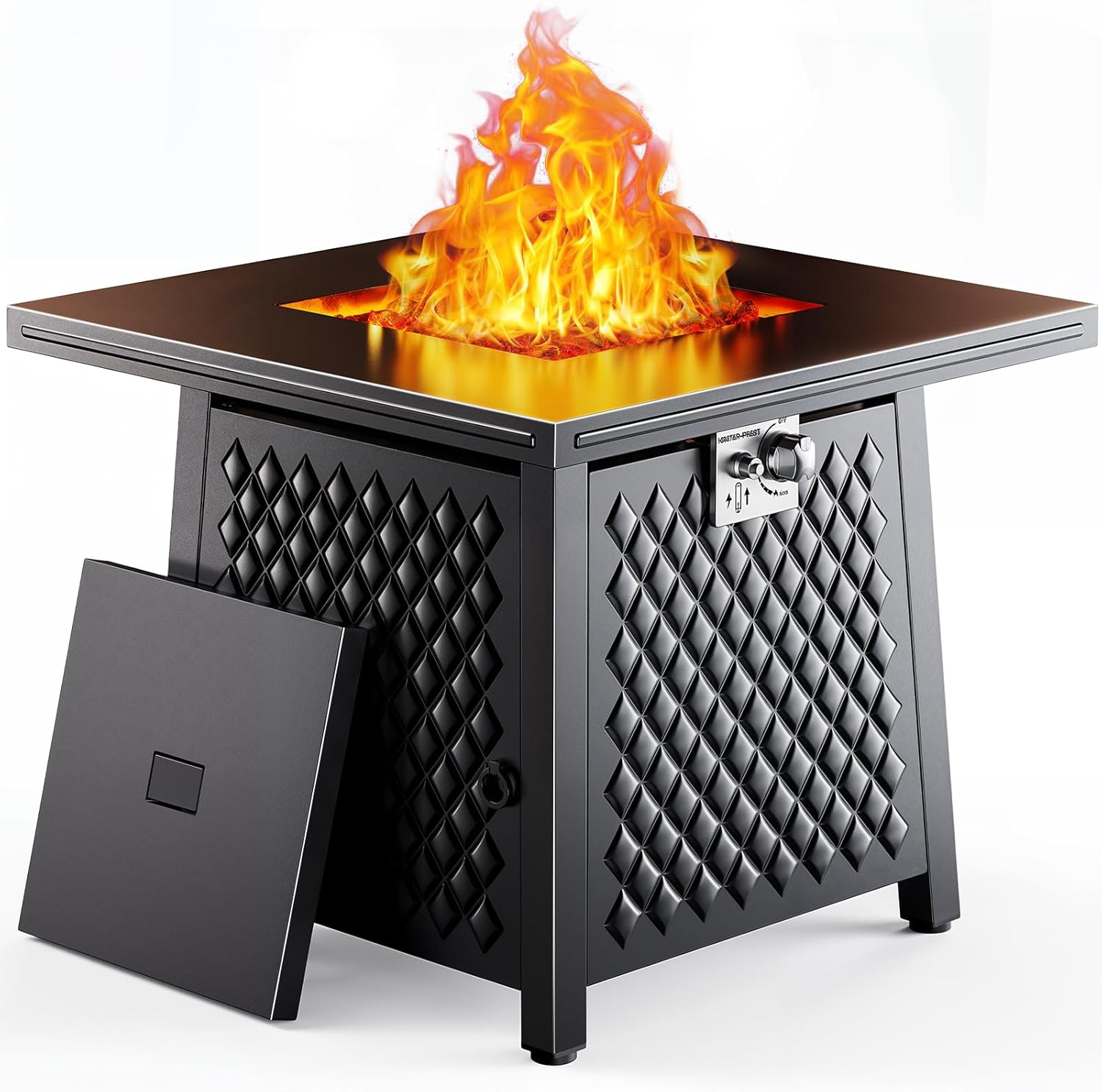 32 Inch Propane Fire Pit Table for Outdoor Gatherings and Parties
