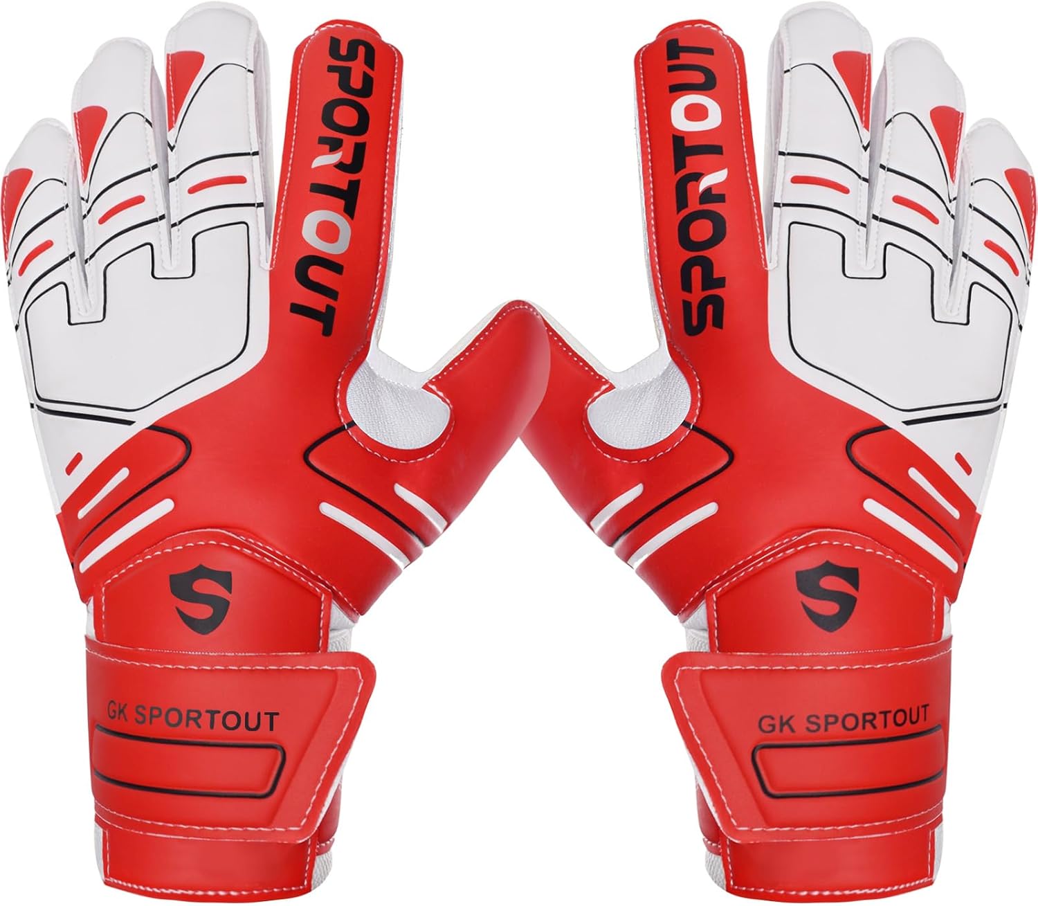 Sportout Goalie Gloves for Youth and Adult with Strong Grip