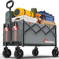 Compact Foldable Utility Shopping Cart on Wheels for Easy Transport