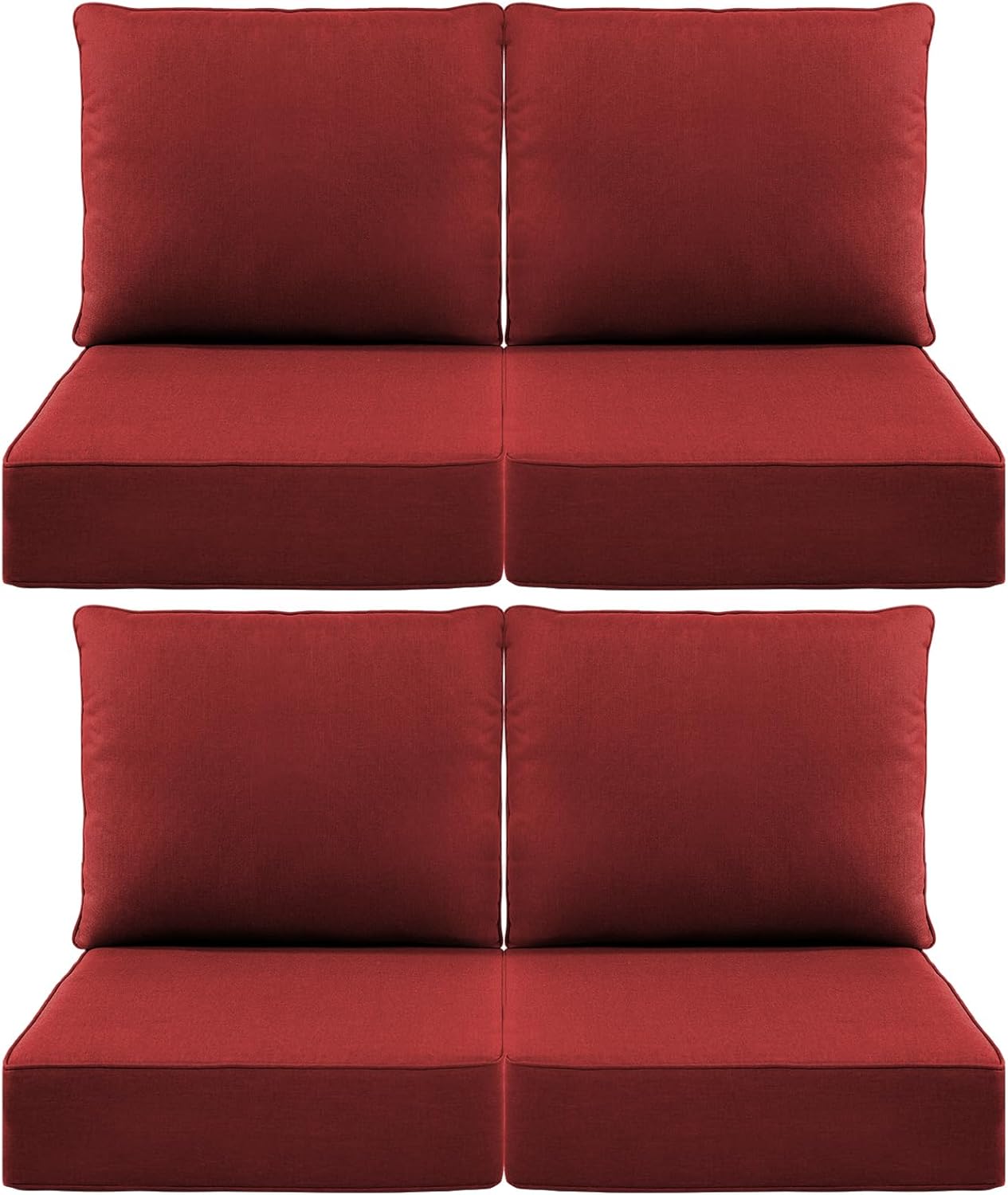 Luxury 6-Inch Outdoor Cushions by Pugire for Patio Furniture