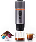 CONQUECO Portable Espresso Maker: Fast Heating, 8 Espresso Cups - On-the-Go Brewing