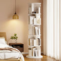 MXV Rotating Bookshelf 5 Tier - Space-Saving 360 Display
