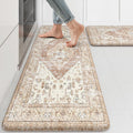 KIMODE Farmhouse Kitchen Mats Set of 2 for Comfort & Safety