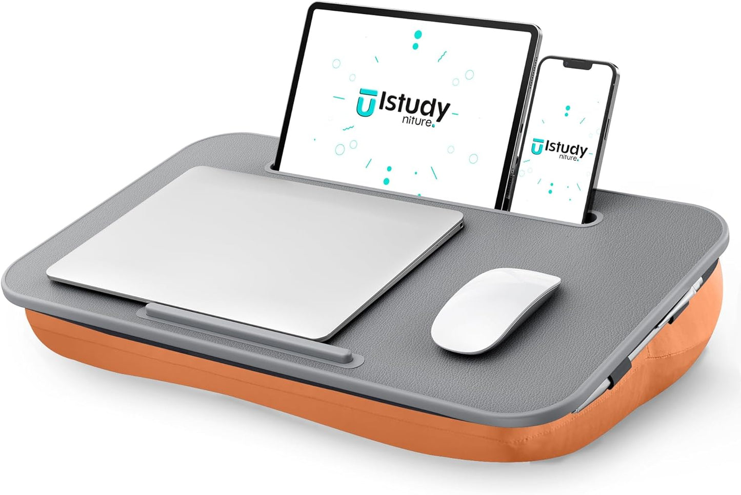 Large Laptop Lap Desk with Phone Holder - ISTUDYNITURE