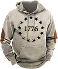 Mens Tribal Aztec Printed Hoodies Vintage Oversized Sweatshirt - Cozy