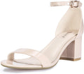 Women's Cookie-LO Low Block Heels Chunky Sandals - Comfortable Dress