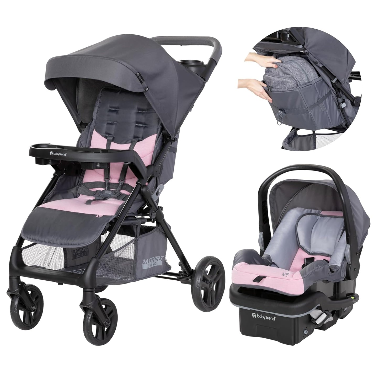 Baby Trend Passport Cargo Stroller Travel System with EZ-Lift