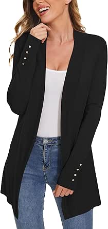A ROW Knit Cardigan for Women - Elegant Long Sleeve Sweater