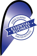 CarBowz Indoor/Outdoor Double Sided Essential Business Window Flag Kit